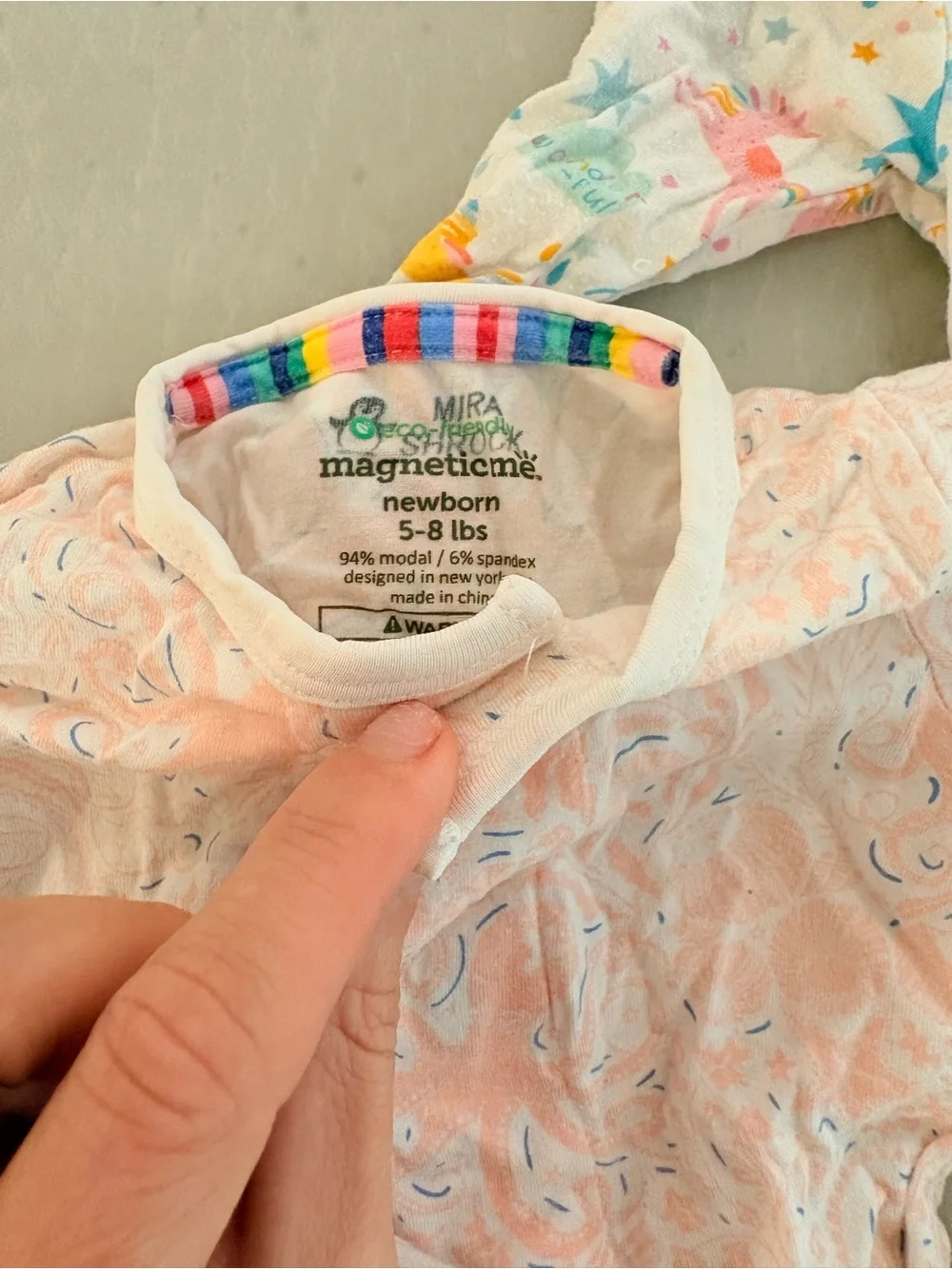 Magnetic Me Pink Footed One-Pieces - Set of 4